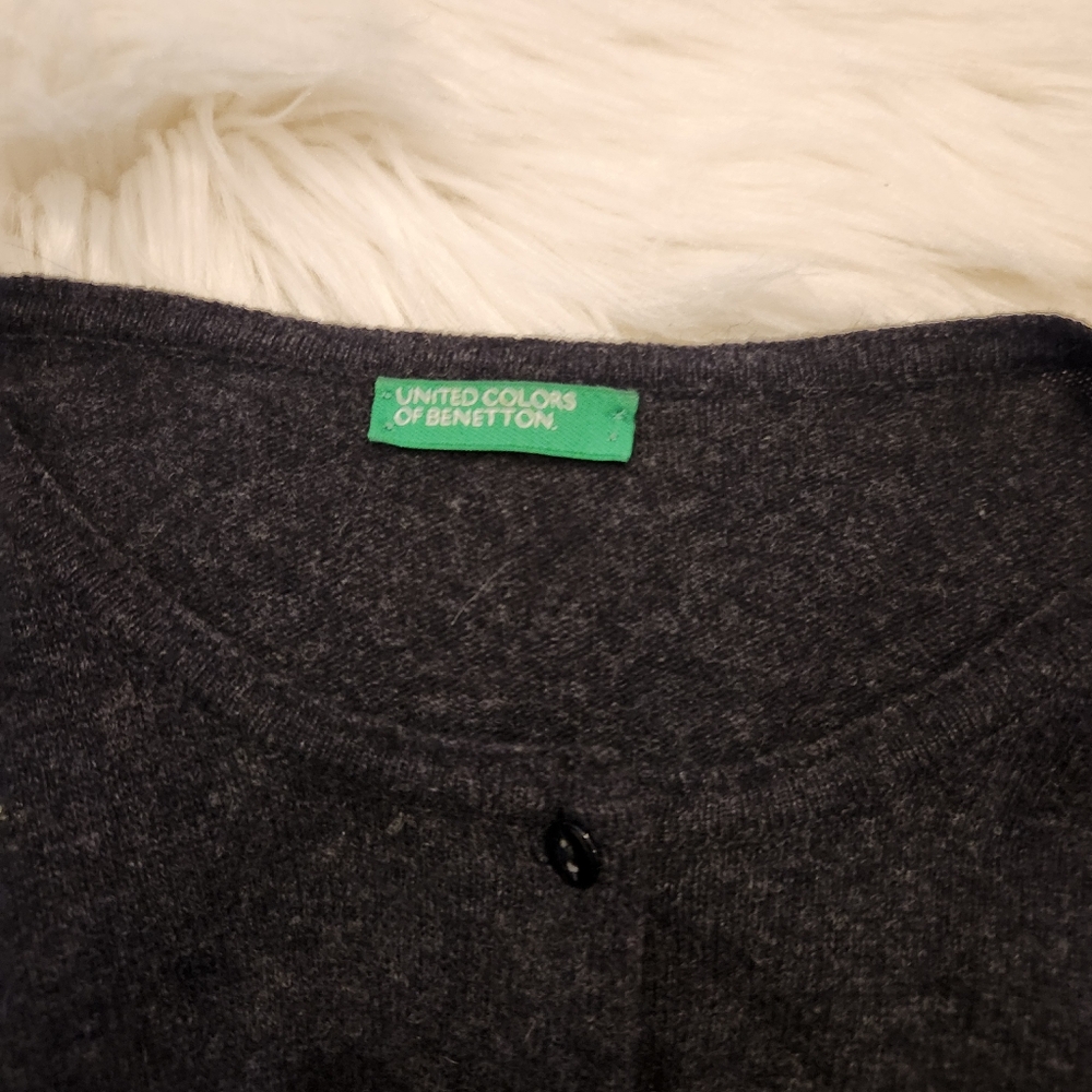 Vintage charcoal gray cardigan - Picture 7 of 7